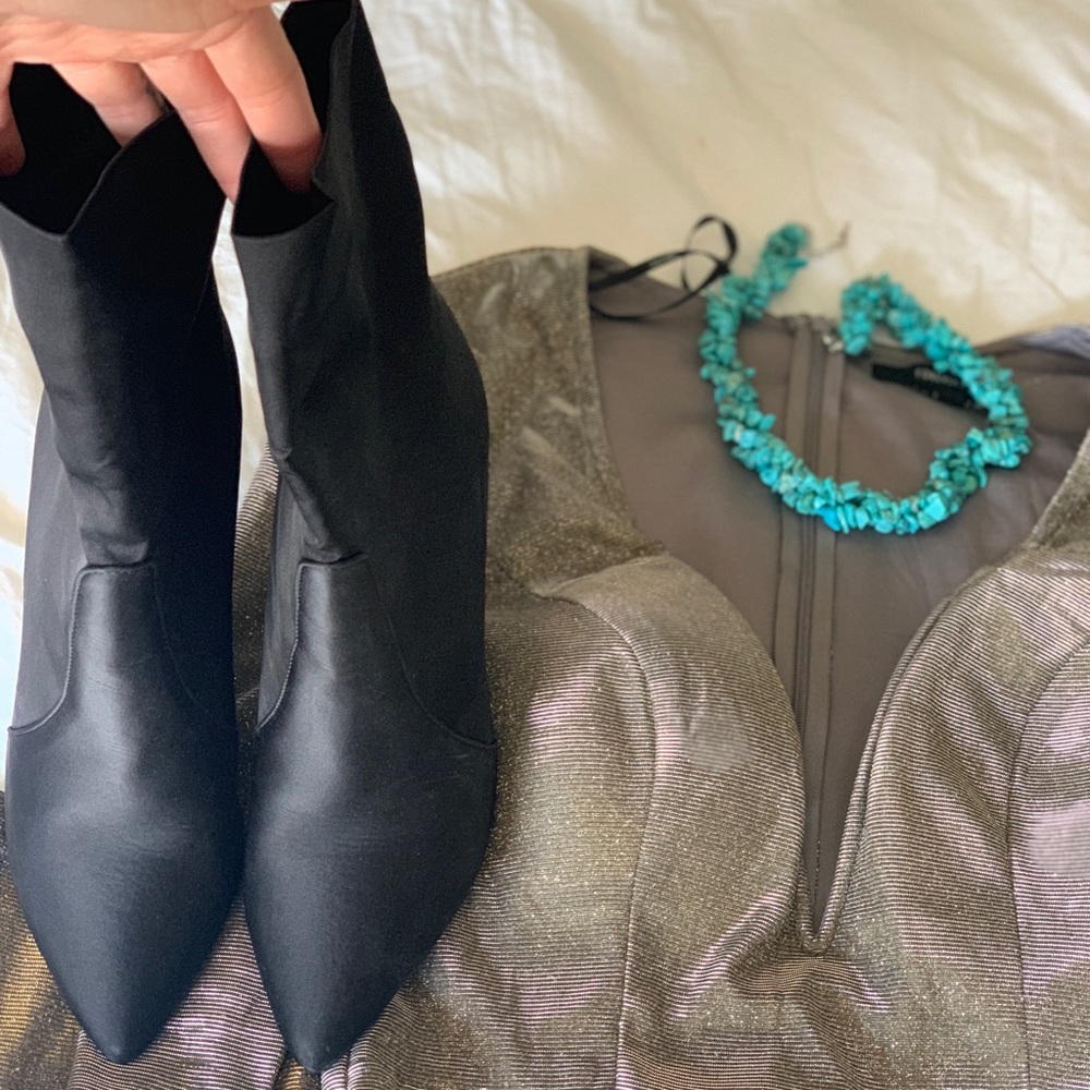 Stiletto Mid-Calf Booties